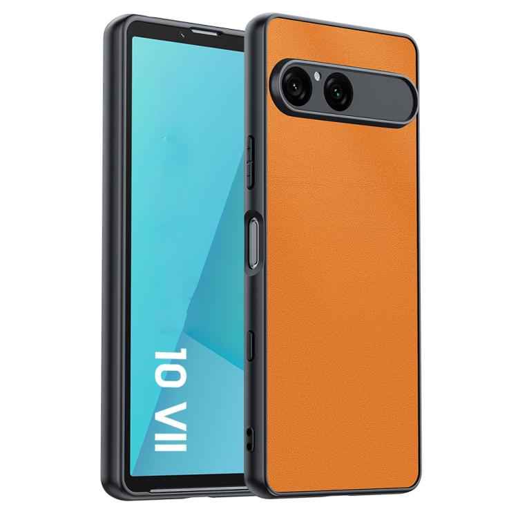 Ultra-thin Plain Skin Leather Phone Case, For Sony Xperia 10 VII, For Sony Xperia 1 VII, For Sony Xperia 10  VI, For Sony Xperia 1 VI, For Sony Xperia 1 V