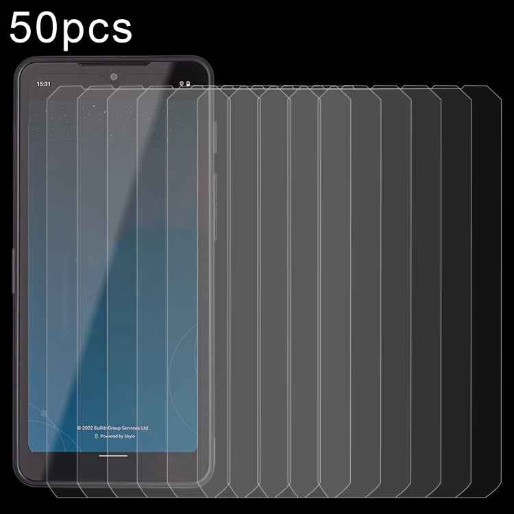 50pcs 0.26mm 9H 2.5D Tempered Glass Film, For CAT S75, For CAT S53, For CAT S52