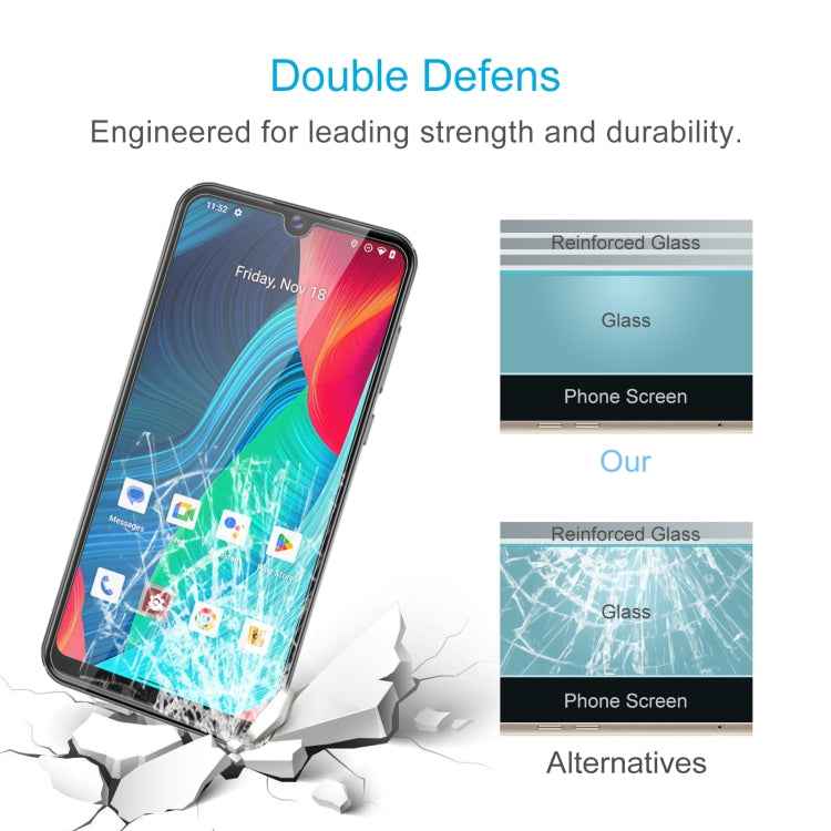 50pcs 0.26mm 9H 2.5D Tempered Glass Film, For UNIWA K626, For UNIWA W555