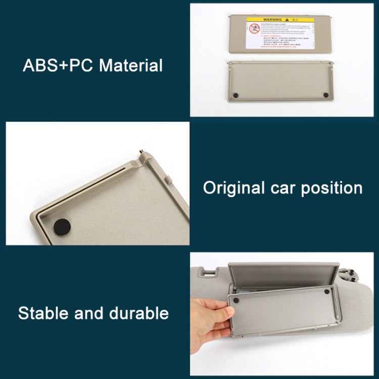 For Peugeot 308 2010-2022 Left-hand Drive Car Sun Visor Makeup Mirror Cover 98177070, For Peugeot 308 2010-2022 (Black), For Peugeot 308 2010-2022 (Dark Beige), For Peugeot 308 2010-2022 (Light Beige), For Peugeot 308 2010-2022 (Grey)                  ...