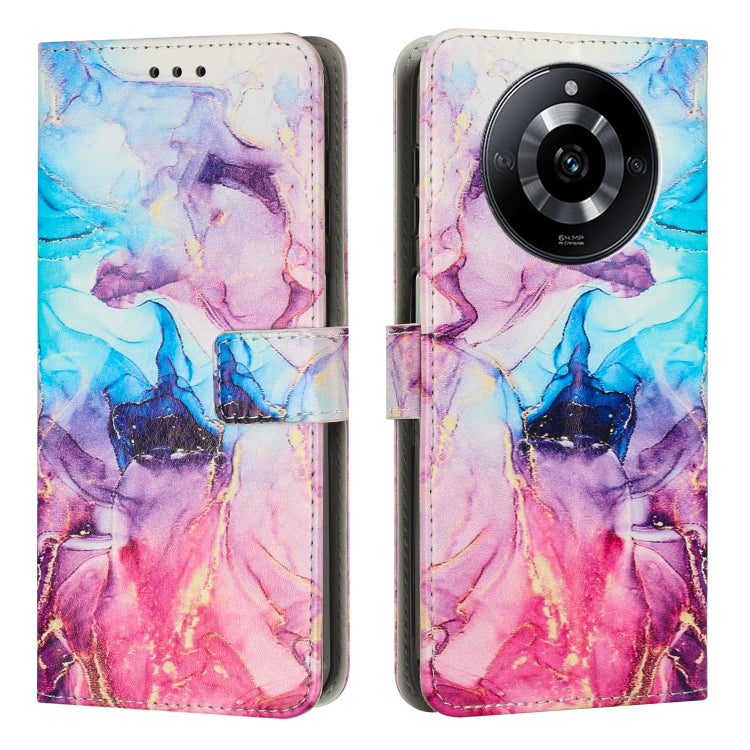 Painted Marble Pattern Leather Phone Case, For Realme 11 5G Global / 11X, For Realme C53/Narzo N53, For Realme 11, For Realme 11 Pro/11 Pro+, For Realme C65 4G Global, For Realme 9i 5G/V20 5G/V30t/V30, For Realme C55