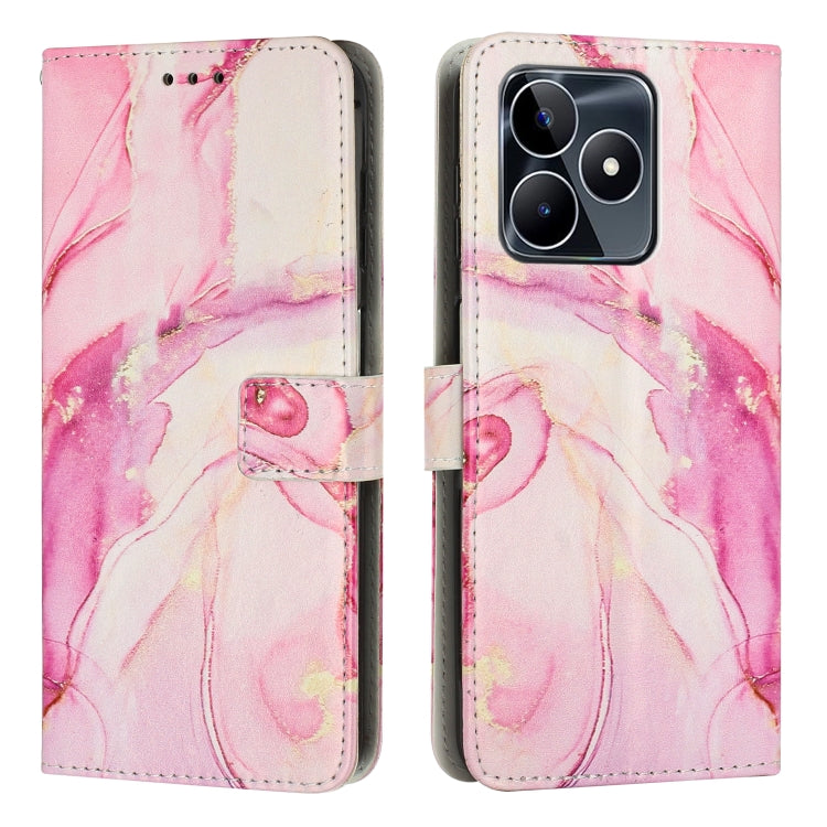 Painted Marble Pattern Leather Phone Case, For Realme 11 5G Global / 11X, For Realme C53/Narzo N53, For Realme 11, For Realme 11 Pro/11 Pro+, For Realme C65 4G Global, For Realme 9i 5G/V20 5G/V30t/V30, For Realme C55