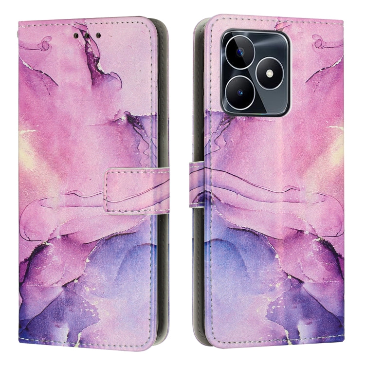 Painted Marble Pattern Leather Phone Case, For Realme 11 5G Global / 11X, For Realme C53/Narzo N53, For Realme 11, For Realme 11 Pro/11 Pro+, For Realme C65 4G Global, For Realme 9i 5G/V20 5G/V30t/V30, For Realme C55