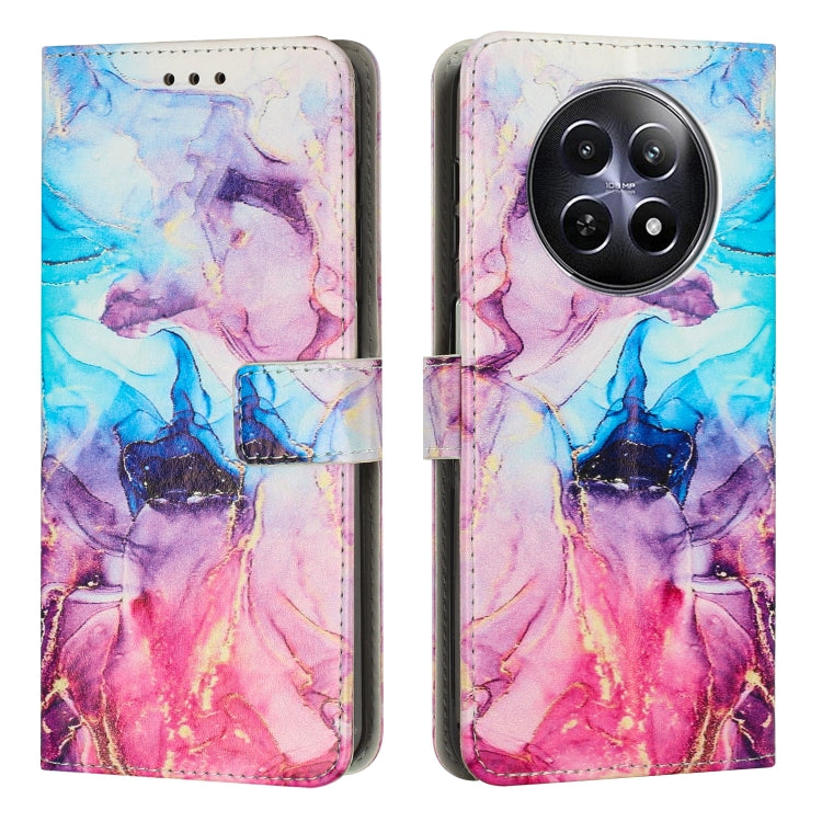 Painted Marble Pattern Leather Phone Case, For Realme Narzo 80 Lite 4G, For Realme 15 / 15 Pro, For Realme 14 / P3 5G / 14T 5G, For Realme 12 5G / 13 5G Global, For Realme C63 / C61 / Note 60, For Realme 13+ 5G Global                                   ...