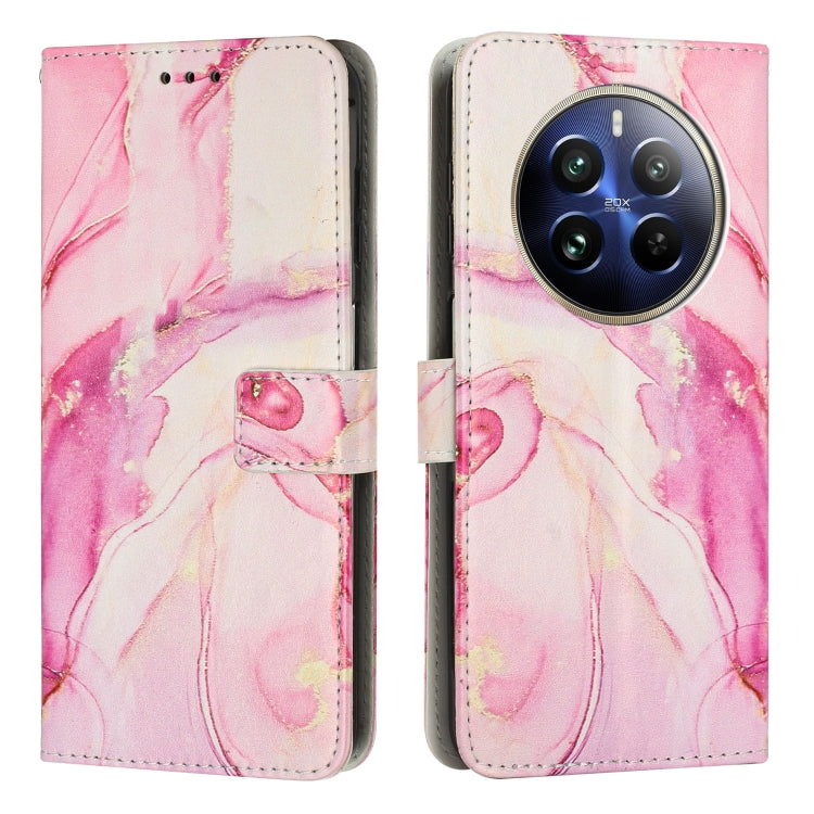 Painted Marble Pattern Leather Phone Case, For Realme 15T 5G, For Realme Narzo 80 Lite 4G, For Realme 15 / 15 Pro, For Realme 14 / P3 5G / 14T 5G, For Realme 12 5G / 13 5G Global, For Realme C63 / C61 / Note 60, For Realme 13+ 5G Global                ...