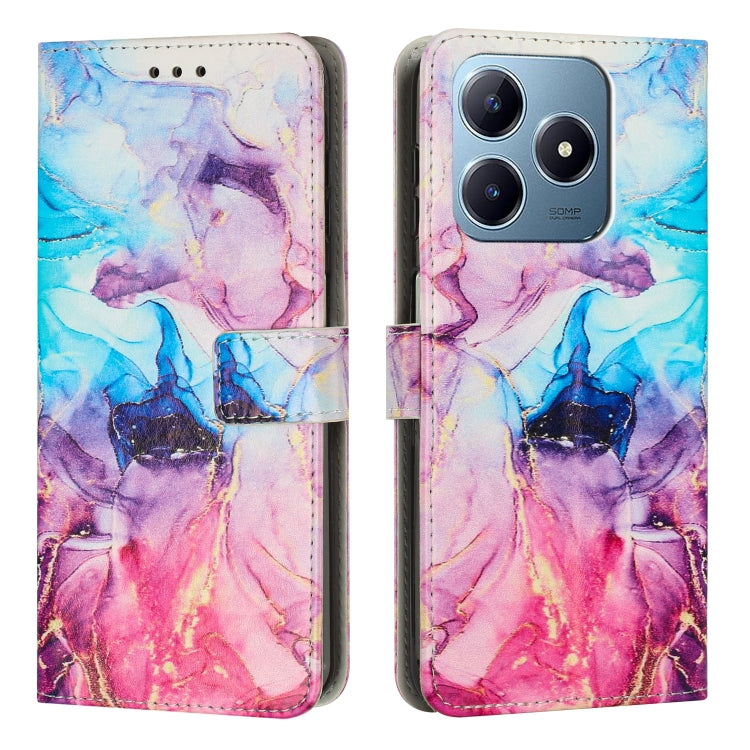 Painted Marble Pattern Leather Phone Case, For Realme 15T 5G, For Realme Narzo 80 Lite 4G, For Realme 15 / 15 Pro, For Realme 14 / P3 5G / 14T 5G, For Realme 12 5G / 13 5G Global, For Realme C63 / C61 / Note 60, For Realme 13+ 5G Global                ...