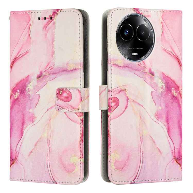 Painted Marble Pattern Leather Phone Case, For Realme 12 Pro / 12 Pro+, For Realme C67, For Realme 11 5G Global / 11X, For Realme C53/Narzo N53, For Realme 11, For Realme 11 Pro/11 Pro+, For Realme C65 4G Global, For Realme 9i 5G/V20 5G/V30t/V30       ...