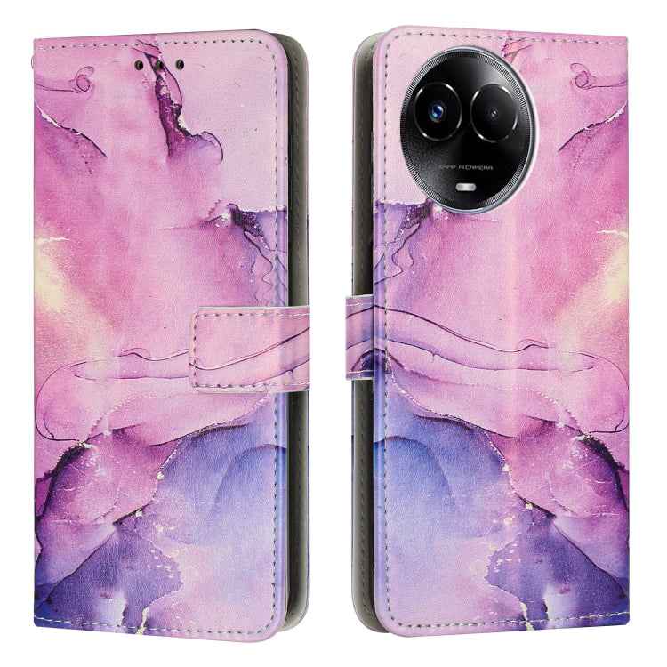 Painted Marble Pattern Leather Phone Case, For Realme 12 Pro / 12 Pro+, For Realme C67, For Realme 11 5G Global / 11X, For Realme C53/Narzo N53, For Realme 11, For Realme 11 Pro/11 Pro+, For Realme C65 4G Global, For Realme 9i 5G/V20 5G/V30t/V30       ...