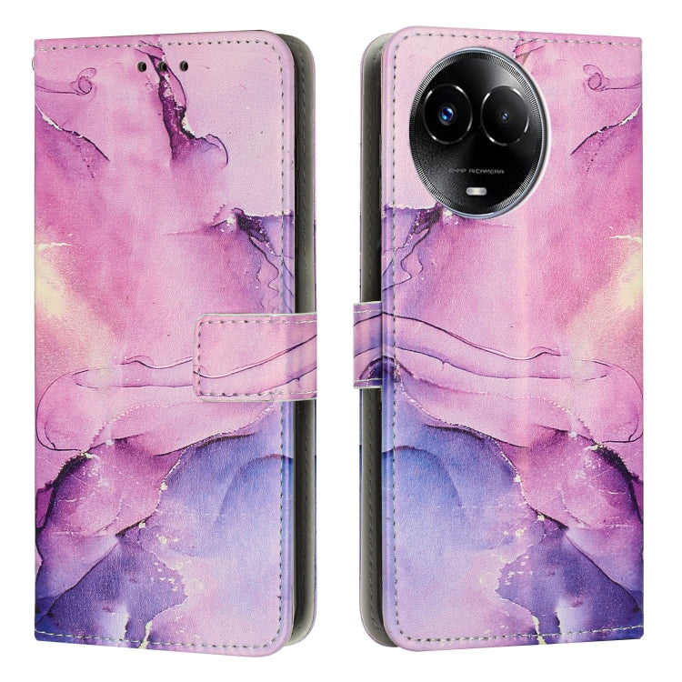 Painted Marble Pattern Leather Phone Case, For Realme 11 5G Global / 11X, For Realme C53/Narzo N53, For Realme 11, For Realme 11 Pro/11 Pro+, For Realme C65 4G Global, For Realme 9i 5G/V20 5G/V30t/V30, For Realme C55