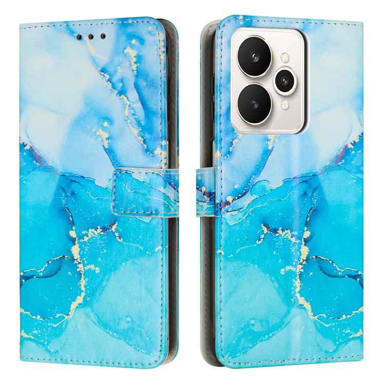 Painted Marble Pattern Leather Phone Case, For Realme 15T 5G, For Realme Narzo 80 Lite 4G, For Realme 15 / 15 Pro, For Realme 14 / P3 5G / 14T 5G, For Realme 12 5G / 13 5G Global, For Realme C63 / C61 / Note 60, For Realme 13+ 5G Global                ...