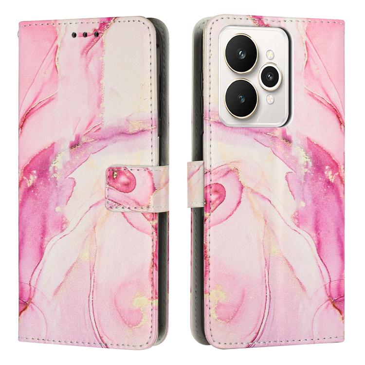 Painted Marble Pattern Leather Phone Case, For Realme 15 / 15 Pro, For Realme 14 / P3 5G / 14T 5G, For Realme 12 5G / 13 5G Global, For Realme C63 / C61 / Note 60, For Realme 13+ 5G Global, For Realme 13 Pro 5G Global / 13 Pro+ 5G                      ...