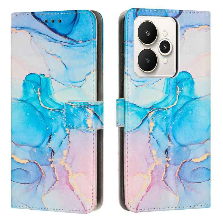 Painted Marble Pattern Leather Phone Case, For Realme 15T 5G, For Realme Narzo 80 Lite 4G, For Realme 15 / 15 Pro, For Realme 14 / P3 5G / 14T 5G, For Realme 12 5G / 13 5G Global, For Realme C63 / C61 / Note 60, For Realme 13+ 5G Global                ...