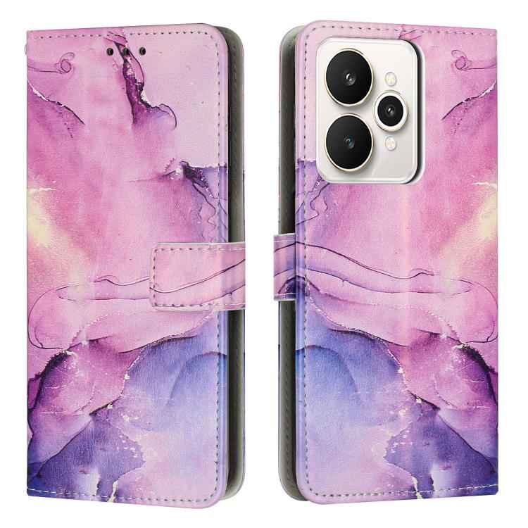 Painted Marble Pattern Leather Phone Case, For Realme 15T 5G, For Realme Narzo 80 Lite 4G, For Realme 15 / 15 Pro, For Realme 14 / P3 5G / 14T 5G, For Realme 12 5G / 13 5G Global, For Realme C63 / C61 / Note 60, For Realme 13+ 5G Global                ...