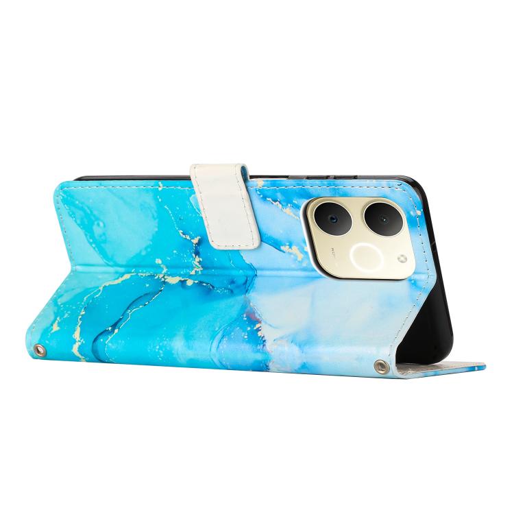 Painted Marble Pattern Leather Phone Case, For Realme Narzo 80 Lite 4G, For Realme 15 / 15 Pro, For Realme 14 / P3 5G / 14T 5G, For Realme 12 5G / 13 5G Global, For Realme C63 / C61 / Note 60, For Realme 13+ 5G Global                                   ...