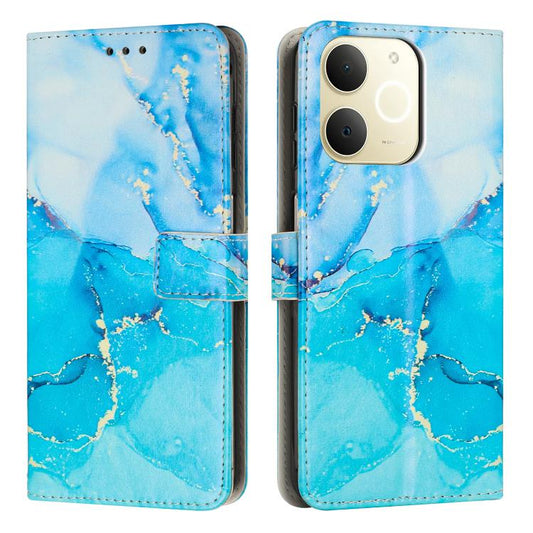 Painted Marble Pattern Leather Phone Case, For Realme Narzo 80 Lite 4G, For Realme 15 / 15 Pro, For Realme 14 / P3 5G / 14T 5G, For Realme 12 5G / 13 5G Global, For Realme C63 / C61 / Note 60, For Realme 13+ 5G Global                                   ...