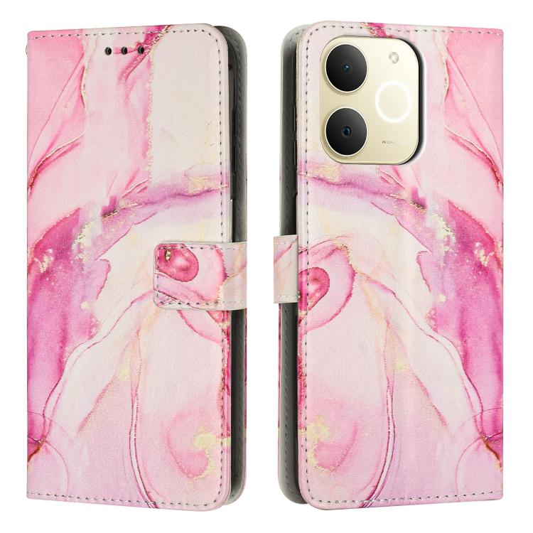 Painted Marble Pattern Leather Phone Case, For Realme Narzo 80 Lite 4G, For Realme 15 / 15 Pro, For Realme 14 / P3 5G / 14T 5G, For Realme 12 5G / 13 5G Global, For Realme C63 / C61 / Note 60, For Realme 13+ 5G Global                                   ...