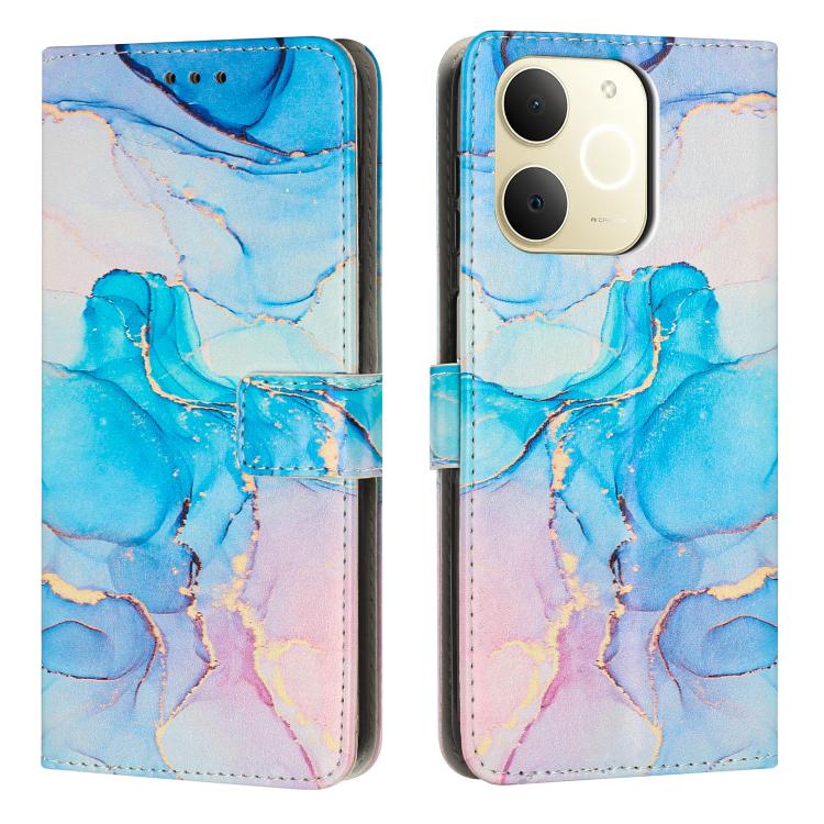 Painted Marble Pattern Leather Phone Case, For Realme Narzo 80 Lite 4G, For Realme 15 / 15 Pro, For Realme 14 / P3 5G / 14T 5G, For Realme 12 5G / 13 5G Global, For Realme C63 / C61 / Note 60, For Realme 13+ 5G Global                                   ...