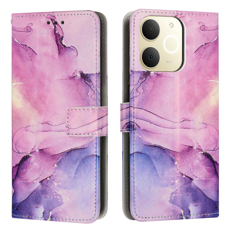 Painted Marble Pattern Leather Phone Case, For Realme Narzo 80 Lite 4G, For Realme 15 / 15 Pro, For Realme 14 / P3 5G / 14T 5G, For Realme 12 5G / 13 5G Global, For Realme C63 / C61 / Note 60, For Realme 13+ 5G Global                                   ...