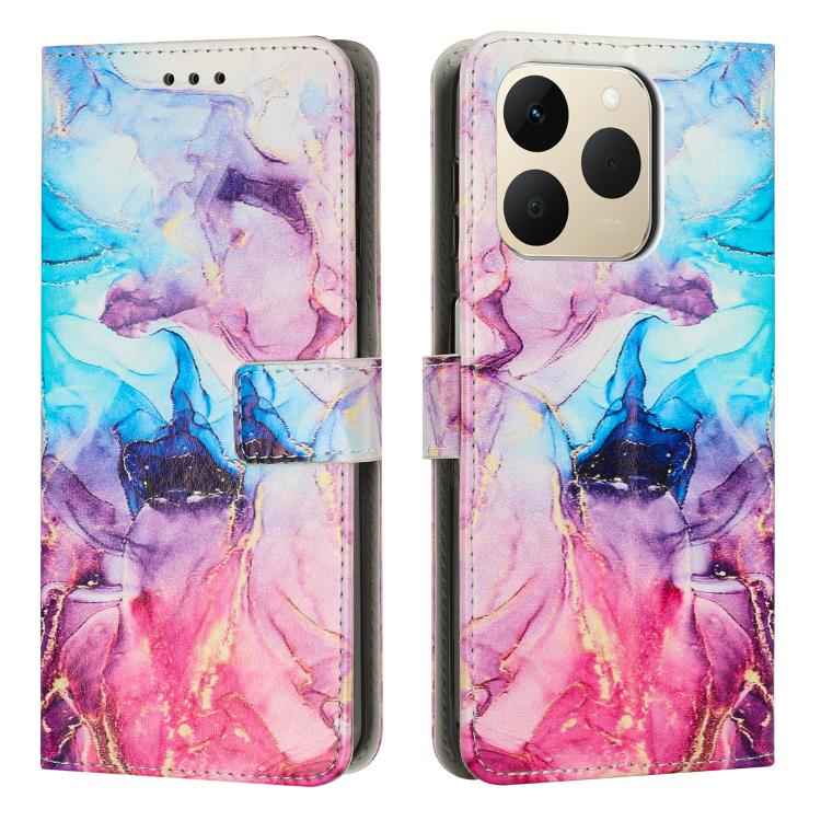 Painted Marble Pattern Leather Phone Case, For Realme 15T 5G, For Realme Narzo 80 Lite 4G, For Realme 15 / 15 Pro, For Realme 14 / P3 5G / 14T 5G, For Realme 12 5G / 13 5G Global, For Realme C63 / C61 / Note 60, For Realme 13+ 5G Global                ...