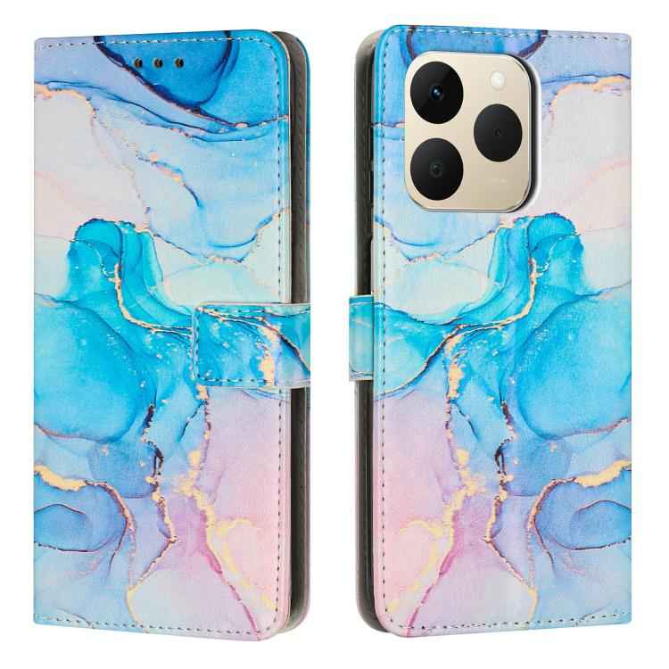 Painted Marble Pattern Leather Phone Case, For Realme 15T 5G, For Realme Narzo 80 Lite 4G, For Realme 15 / 15 Pro, For Realme 14 / P3 5G / 14T 5G, For Realme 12 5G / 13 5G Global, For Realme C63 / C61 / Note 60, For Realme 13+ 5G Global                ...