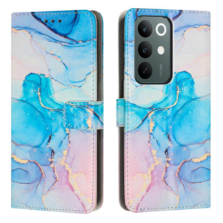 Painted Marble Pattern Leather Phone Case, For Realme C85 5G / 15x 5G India, For Realme C85 Pro 4G, For Realme 15T 5G, For Realme Narzo 80 Lite 4G, For Realme 15 / 15 Pro, For Realme 14 / P3 5G / 14T 5G, For Realme 12 5G / 13 5G Global                 ...