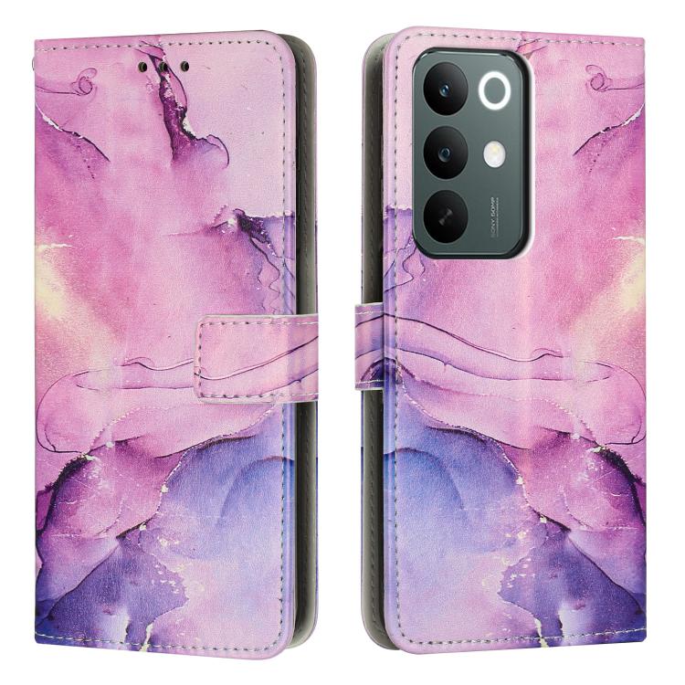 Painted Marble Pattern Leather Phone Case, For Realme C85 5G / 15x 5G India, For Realme C85 Pro 4G, For Realme 15T 5G, For Realme Narzo 80 Lite 4G, For Realme 15 / 15 Pro, For Realme 14 / P3 5G / 14T 5G, For Realme 12 5G / 13 5G Global                 ...
