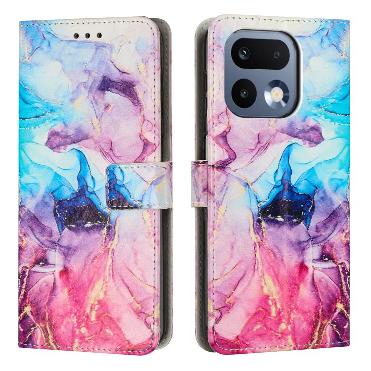 Painted Marble Pattern Leather Phone Case, For Realme P4 Power 5G, For Realme 16 5G, For Realme 16 Pro+ 5G, For Realme 16 Pro 5G, For Realme C85 5G / 15x 5G India, For Realme C85 Pro 4G, For Realme 15T 5G, For Realme Narzo 80 Lite 4G                   ...