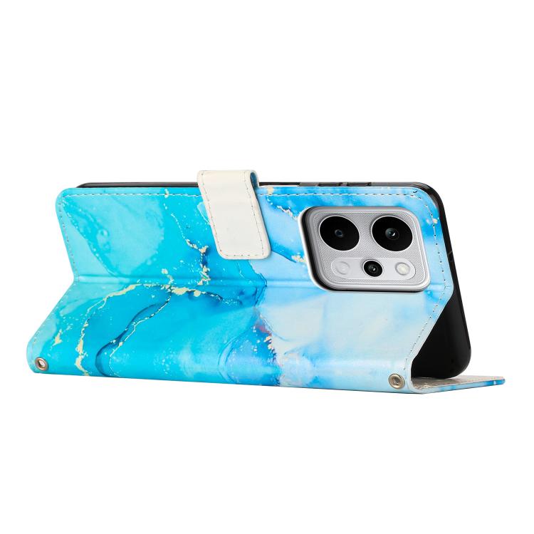 Painted Marble Pattern Leather Phone Case, For Realme P4 Power 5G, For Realme 16 5G, For Realme 16 Pro+ 5G, For Realme 16 Pro 5G, For Realme C85 5G / 15x 5G India, For Realme C85 Pro 4G, For Realme 15T 5G, For Realme Narzo 80 Lite 4G                   ...