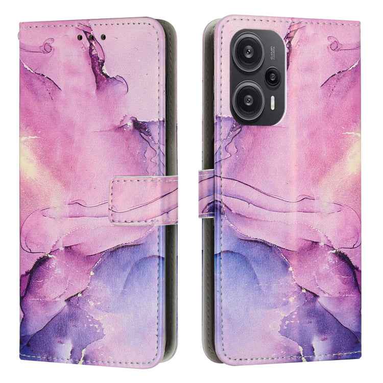 Painted Marble Pattern Leather Phone Case, For Redmi Note 13 Pro+, For Redmi Note 13 Pro 5G, For Redmi 12 4G / Redmi 12 5G / Note 12R, For Xiaomi Redmi Note 12 Turbo/Poco F5, For Xiaomi Redmi Note 12S 4G Global