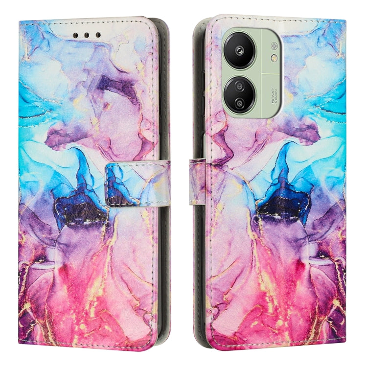Painted Marble Pattern Leather Phone Case, For Redmi Note 13 Pro 4G, For Redmi Note 13 4G, For Redmi K70E, For Redmi Note 13 5G, For Redmi 13C 4G, For Redmi Note 13 Pro+, For Redmi Note 13 Pro 5G, For Redmi 12 4G / Redmi 12 5G / Note 12R               ...