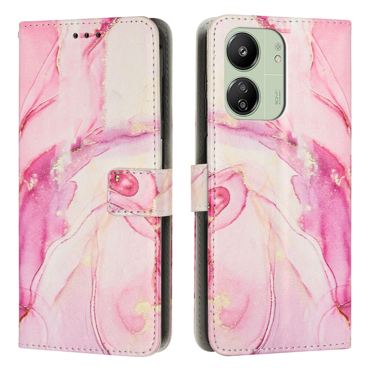 Painted Marble Pattern Leather Phone Case, For Redmi Note 13 Pro 4G, For Redmi Note 13 4G, For Redmi K70E, For Redmi Note 13 5G, For Redmi 13C 4G, For Redmi Note 13 Pro+, For Redmi Note 13 Pro 5G, For Redmi 12 4G / Redmi 12 5G / Note 12R               ...