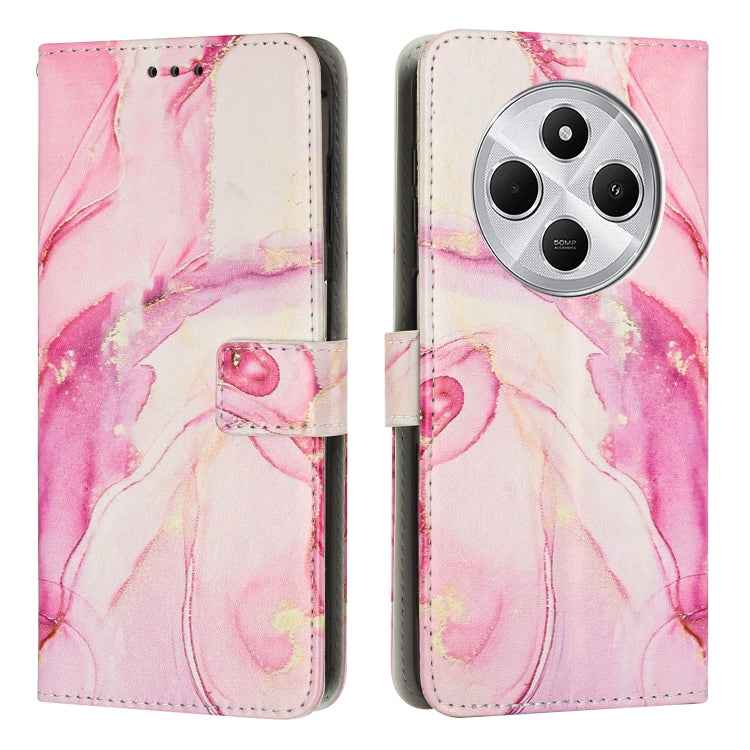 Painted Marble Pattern Leather Phone Case, For Redmi 14C 4G / A3 Pro, For Redmi Note 14 5G Global, For Redmi Note 14 Pro 5G Global, For Redmi K70 Pro / K70, For Redmi Note 13 Pro 4G, For Redmi Note 13 4G, For Redmi K70E, For Redmi Note 13 5G           ...