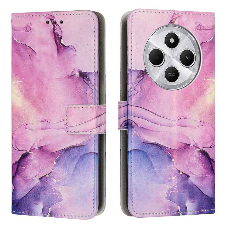 Painted Marble Pattern Leather Phone Case, For Redmi 14C 4G / A3 Pro, For Redmi Note 14 5G Global, For Redmi Note 14 Pro 5G Global, For Redmi K70 Pro / K70, For Redmi Note 13 Pro 4G, For Redmi Note 13 4G, For Redmi K70E, For Redmi Note 13 5G           ...