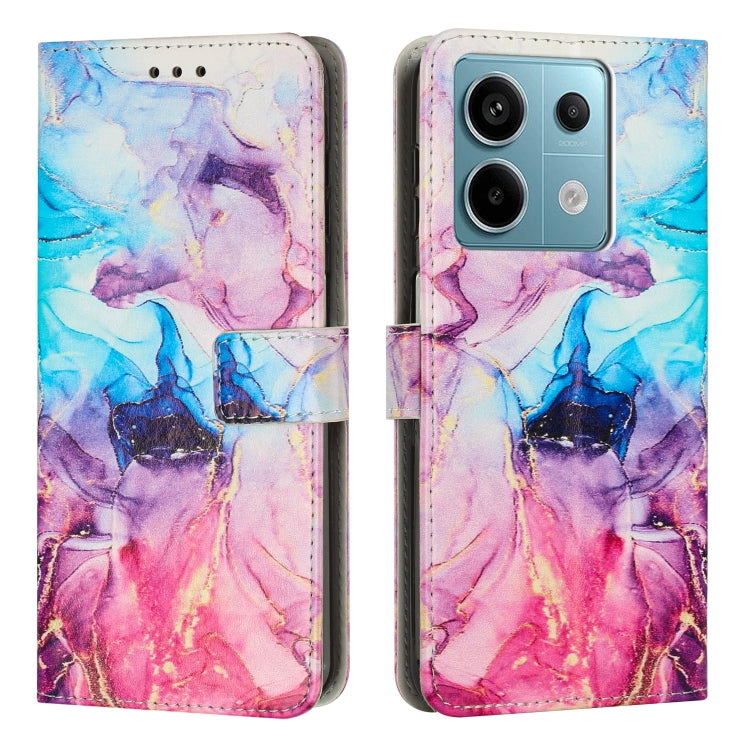 Painted Marble Pattern Leather Phone Case, For Redmi Note 13 Pro 4G, For Redmi Note 13 4G, For Redmi K70E, For Redmi Note 13 5G, For Redmi 13C 4G, For Redmi Note 13 Pro+, For Redmi Note 13 Pro 5G, For Redmi 12 4G / Redmi 12 5G / Note 12R               ...