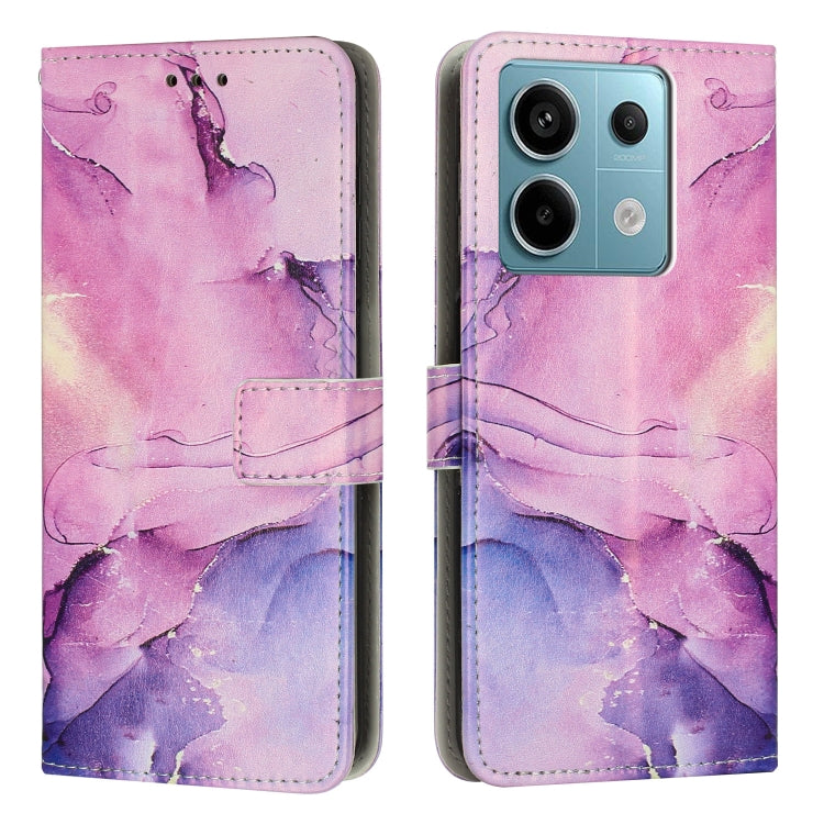 Painted Marble Pattern Leather Phone Case, For Redmi Note 13 Pro 4G, For Redmi Note 13 4G, For Redmi K70E, For Redmi Note 13 5G, For Redmi 13C 4G, For Redmi Note 13 Pro+, For Redmi Note 13 Pro 5G, For Redmi 12 4G / Redmi 12 5G / Note 12R               ...
