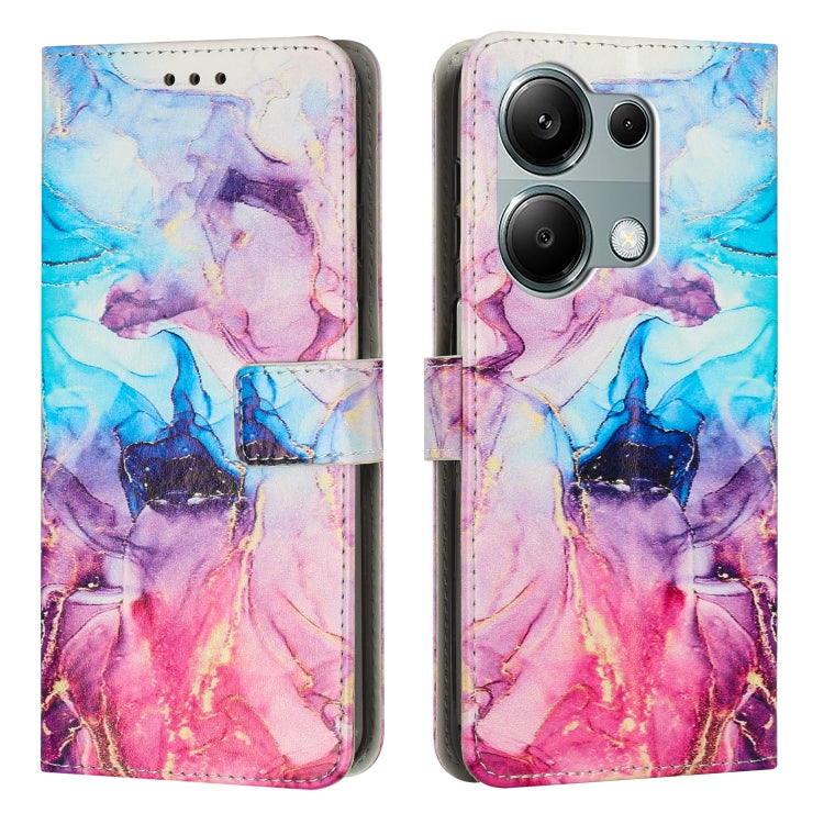 Painted Marble Pattern Leather Phone Case, For Redmi Note 13 Pro 4G, For Redmi Note 13 4G, For Redmi K70E, For Redmi Note 13 5G, For Redmi 13C 4G, For Redmi Note 13 Pro+, For Redmi Note 13 Pro 5G, For Redmi 12 4G / Redmi 12 5G / Note 12R               ...