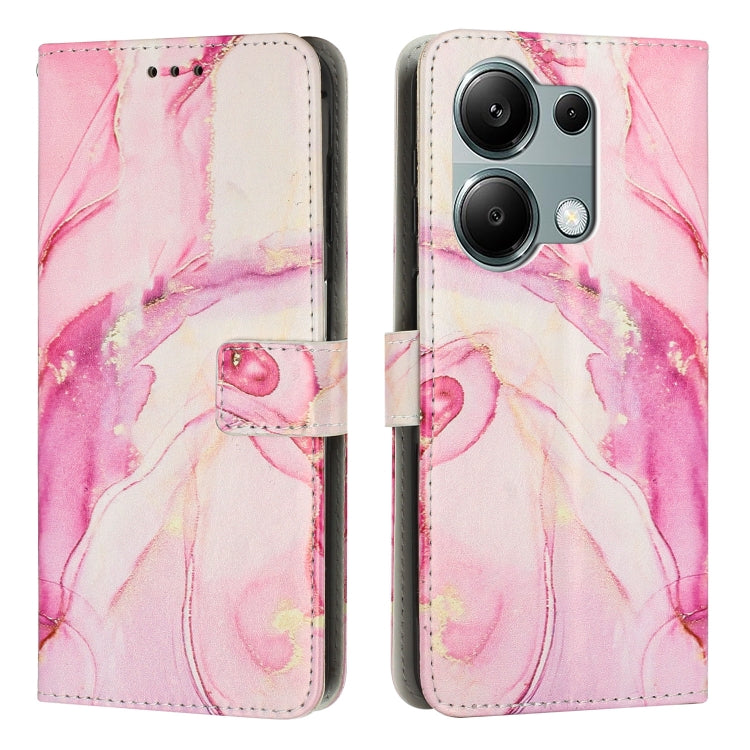 Painted Marble Pattern Leather Phone Case, For Redmi Note 13 Pro 4G, For Redmi Note 13 4G, For Redmi K70E, For Redmi Note 13 5G, For Redmi 13C 4G, For Redmi Note 13 Pro+, For Redmi Note 13 Pro 5G, For Redmi 12 4G / Redmi 12 5G / Note 12R               ...