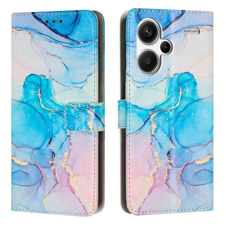 Painted Marble Pattern Leather Phone Case, For Redmi Note 13 Pro+, For Redmi Note 13 Pro 5G, For Redmi 12 4G / Redmi 12 5G / Note 12R, For Xiaomi Redmi Note 12 Turbo/Poco F5, For Xiaomi Redmi Note 12S 4G Global