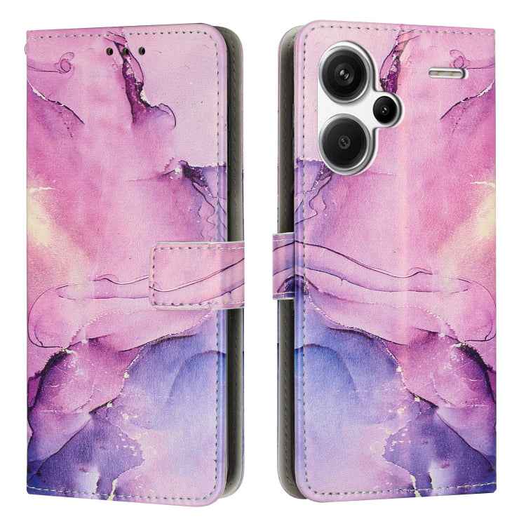 Painted Marble Pattern Leather Phone Case, For Redmi Note 13 Pro+, For Redmi Note 13 Pro 5G, For Redmi 12 4G / Redmi 12 5G / Note 12R, For Xiaomi Redmi Note 12 Turbo/Poco F5, For Xiaomi Redmi Note 12S 4G Global