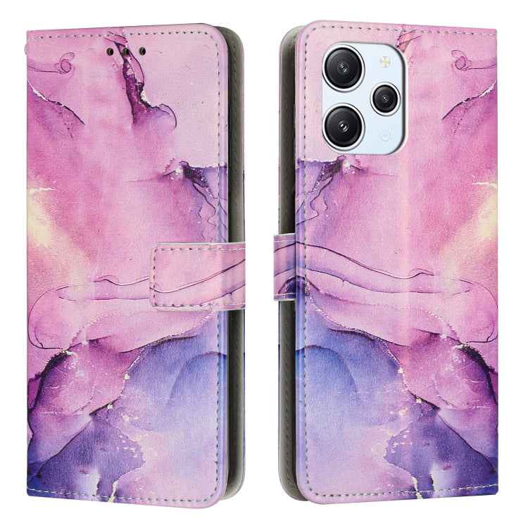 Painted Marble Pattern Leather Phone Case, For Redmi Note 13 Pro+, For Redmi Note 13 Pro 5G, For Redmi 12 4G / Redmi 12 5G / Note 12R, For Xiaomi Redmi Note 12 Turbo/Poco F5, For Xiaomi Redmi Note 12S 4G Global