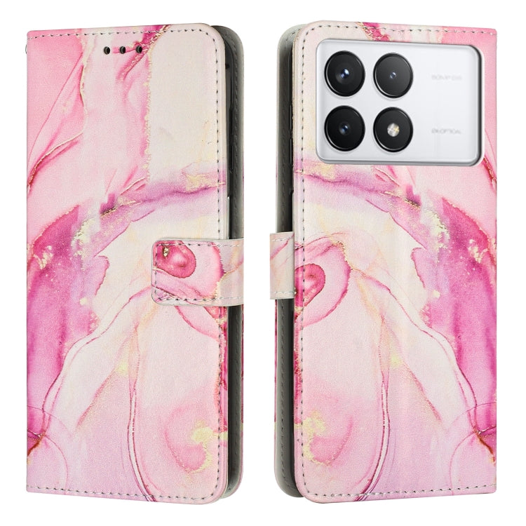 Painted Marble Pattern Leather Phone Case, For Redmi 14C 4G / A3 Pro, For Redmi Note 14 5G Global, For Redmi Note 14 Pro 5G Global, For Redmi K70 Pro / K70, For Redmi Note 13 Pro 4G, For Redmi Note 13 4G, For Redmi K70E, For Redmi Note 13 5G           ...