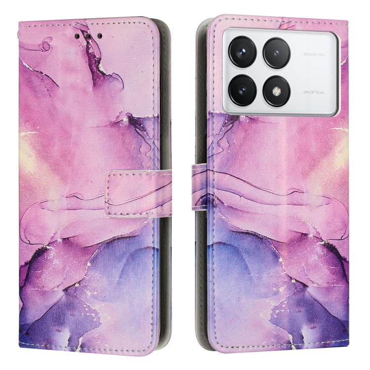 Painted Marble Pattern Leather Phone Case, For Redmi 14C 4G / A3 Pro, For Redmi Note 14 5G Global, For Redmi Note 14 Pro 5G Global, For Redmi K70 Pro / K70, For Redmi Note 13 Pro 4G, For Redmi Note 13 4G, For Redmi K70E, For Redmi Note 13 5G           ...