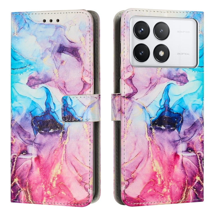 Painted Marble Pattern Leather Phone Case, For Redmi 14C 4G / A3 Pro, For Redmi Note 14 5G Global, For Redmi Note 14 Pro 5G Global, For Redmi K70 Pro / K70, For Redmi Note 13 Pro 4G, For Redmi Note 13 4G, For Redmi K70E, For Redmi Note 13 5G           ...