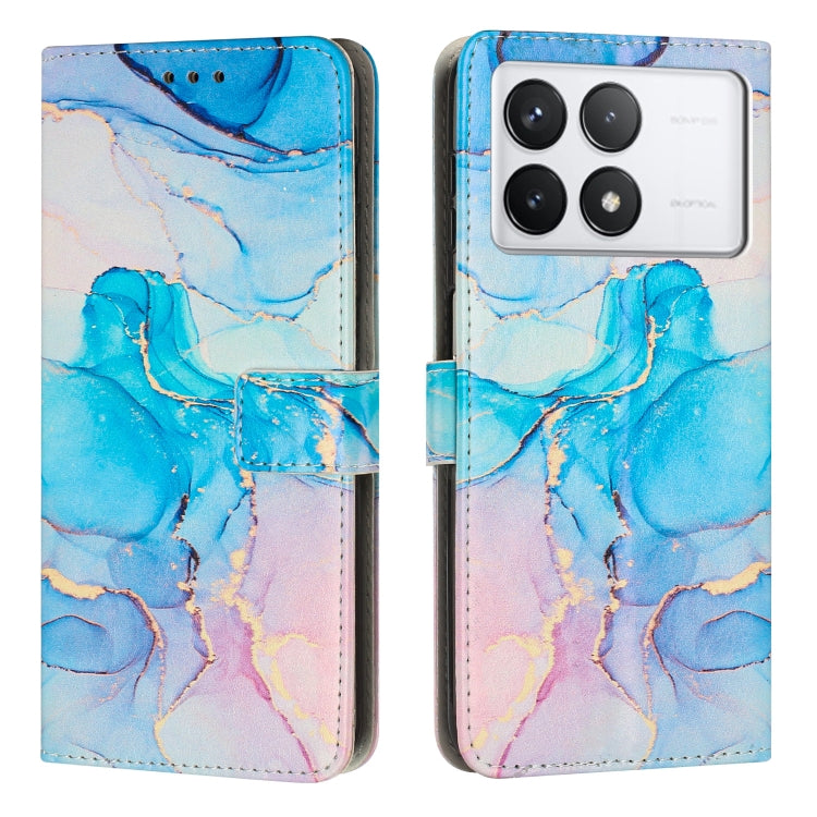 Painted Marble Pattern Leather Phone Case, For Redmi Note 13 Pro 4G, For Redmi Note 13 4G, For Redmi K70E, For Redmi Note 13 5G, For Redmi 13C 4G, For Redmi Note 13 Pro+, For Redmi Note 13 Pro 5G, For Redmi 12 4G / Redmi 12 5G / Note 12R               ...