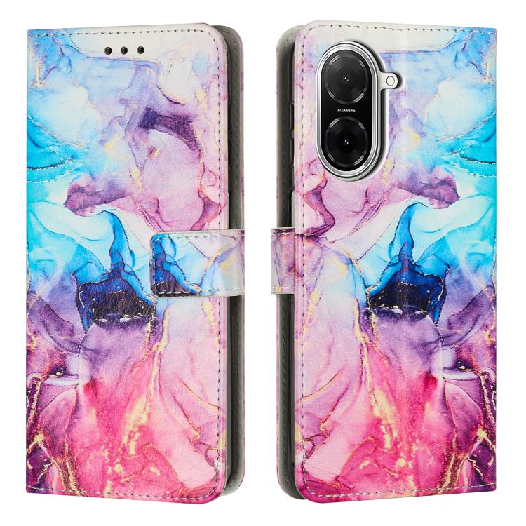 Painted Marble Pattern Leather Phone Case, For Redmi Note 15 Pro+ 5G Global 163.3mm, For Redmi Note 15 Pro 5G Global 163.6mm, For Redmi Note 15 5G Global 164mm, For Redmi 15C 5G / 4G EU 173mm / Poco C85 5G, For Redmi 15 5G Global / 15 4G SEA 169.5mm   ...