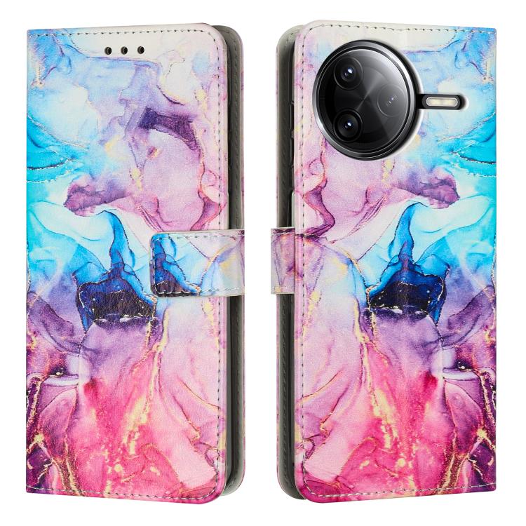 Painted Marble Pattern Leather Phone Case, For Redmi Note 15 Pro+ 5G Global 163.3mm, For Redmi Note 15 Pro 5G Global 163.6mm, For Redmi Note 15 5G Global 164mm, For Redmi 15C 5G / 4G EU 173mm / Poco C85 5G, For Redmi 15 5G Global / 15 4G SEA 169.5mm   ...