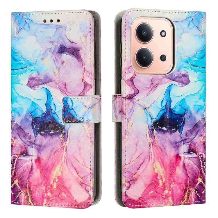Painted Marble Pattern Leather Phone Case, For Redmi Note 15 Pro+ 5G Global 163.3mm, For Redmi Note 15 Pro 5G Global 163.6mm, For Redmi Note 15 5G Global 164mm, For Redmi 15C 5G / 4G EU 173mm / Poco C85 5G, For Redmi 15 5G Global / 15 4G SEA 169.5mm   ...