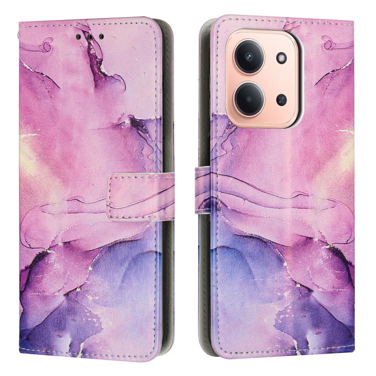 Painted Marble Pattern Leather Phone Case, For Redmi Note 15 Pro+ 5G Global 163.3mm, For Redmi Note 15 Pro 5G Global 163.6mm, For Redmi Note 15 5G Global 164mm, For Redmi 15C 5G / 4G EU 173mm / Poco C85 5G, For Redmi 15 5G Global / 15 4G SEA 169.5mm   ...