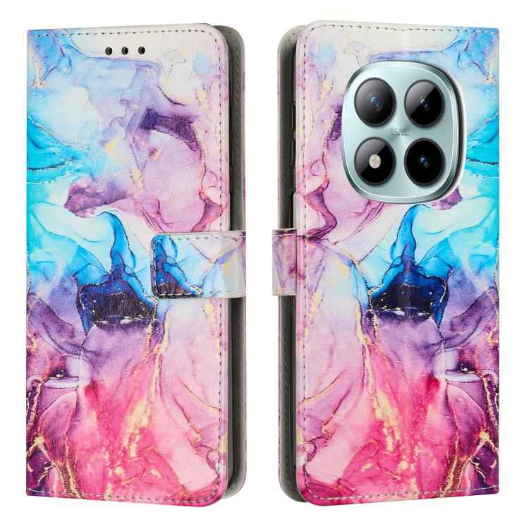 Painted Marble Pattern Leather Phone Case, For Redmi Note 15 Pro+ 5G Global 163.3mm, For Redmi Note 15 Pro 5G Global 163.6mm, For Redmi Note 15 5G Global 164mm, For Redmi 15C 5G / 4G EU 173mm / Poco C85 5G, For Redmi 15 5G Global / 15 4G SEA 169.5mm   ...