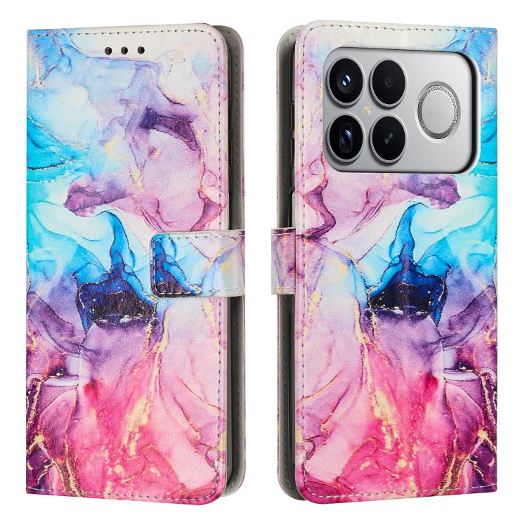 Painted Marble Pattern Leather Phone Case, For Redmi Turbo 5 Max / Poco X8 Pro Max 5G, For Redmi Turbo 5 / Poco X8 Pro 5G, For Redmi Note 15 Pro+ 5G Global 163.3mm, For Redmi Note 15 5G / 4G Global 164mm, For Redmi K90 Pro Max / Poco F8 Ultra          ...